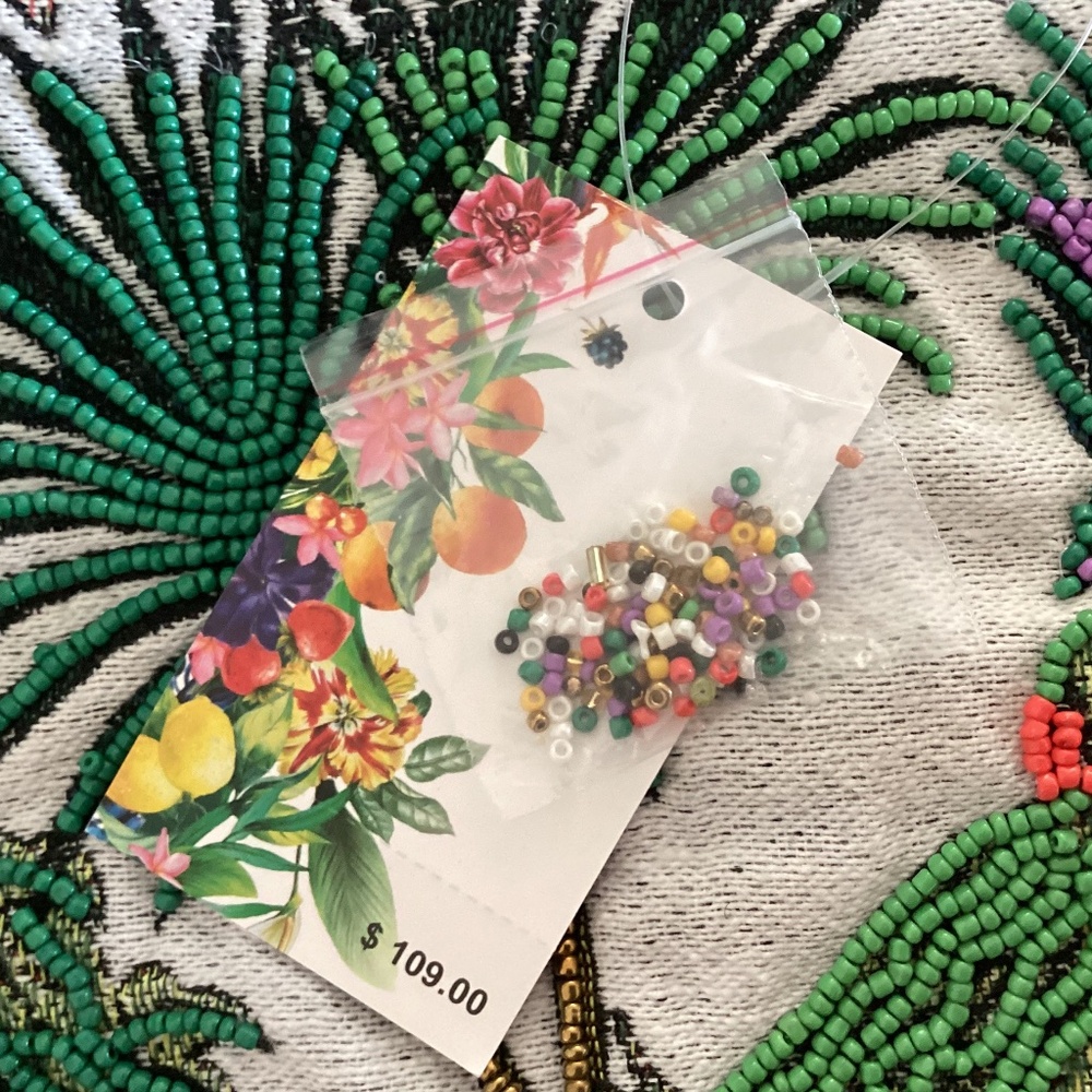 America & Beyond African Safari Embellished Beaded Limited Edition Tote Bag - Picture 12 of 16